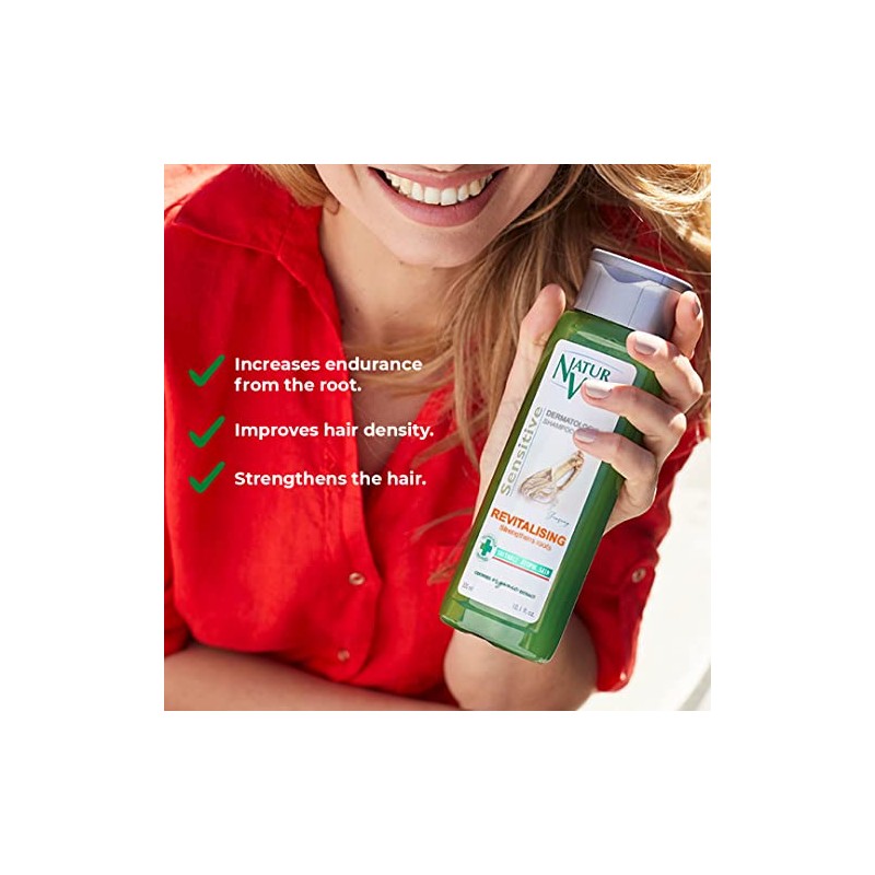 Hair Shampoo Ginseng - Revitalizing - 300 Ml / Natural