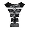 Grim Reaper Black and White 3D Gel Domed Tank Protector