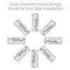2 pcs 3 Inch Barrel Bolt Security Lock, Stainless Steel
