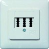 Protec. class Ptae Telephone Phone Socket up 2x/6NF/F RW ohne Abd.
