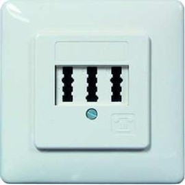 Protec. class Ptae Telephone Phone Socket up 2x/6NF/F RW ohne Abd.