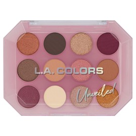 L.A. COLORS 12 Color Eyeshadow Palette, Unveiled C69011