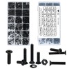 FandWay M2 M2.5 M3 Screws Set, 900 Pieces Countersunk Screws