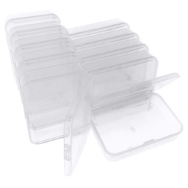 [Pipitto] Storage Case, Small, White, Translucent Parts, Accessories, Parts, Storage Box, Plastic, Small Items, Rectangular, Set of 10