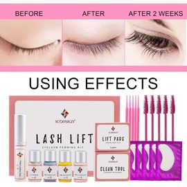 Daconovo LASHLIFT Kit de elevación de pestañas Kit para permanente de pestañas Exiones de pestañas rizadoras