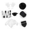 Baluue 11pcs Hair Dye Tool Set Shower Cap Gloves Bowl