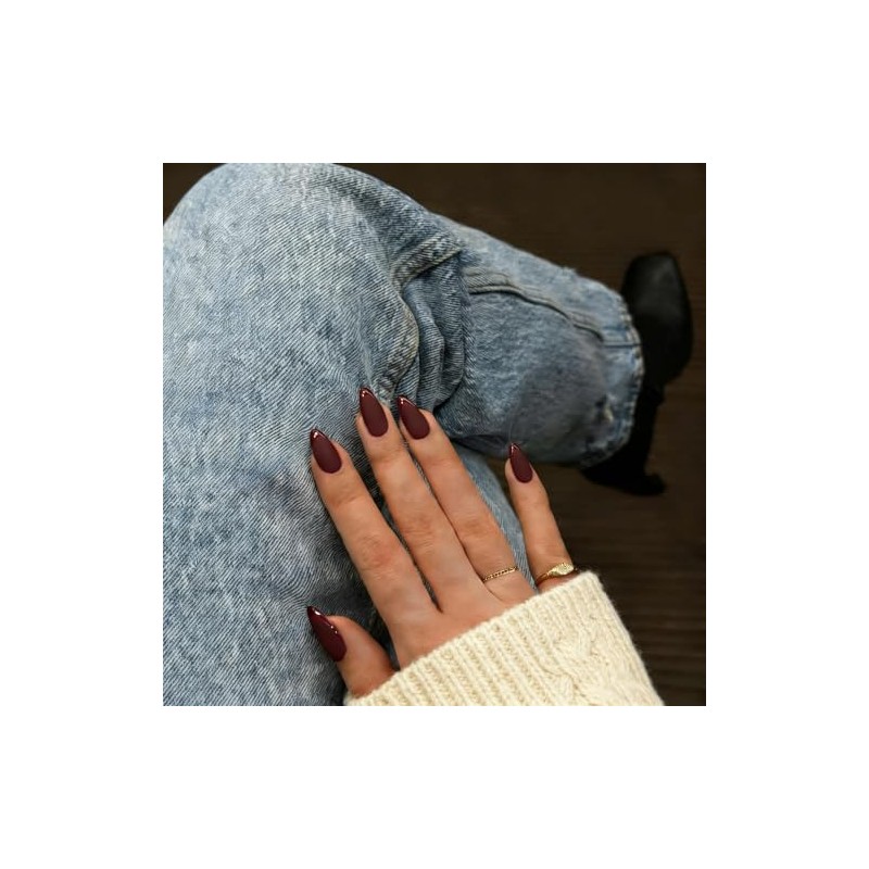Uñas postizas de gel suave con punta francesa, cortas, almendradas,