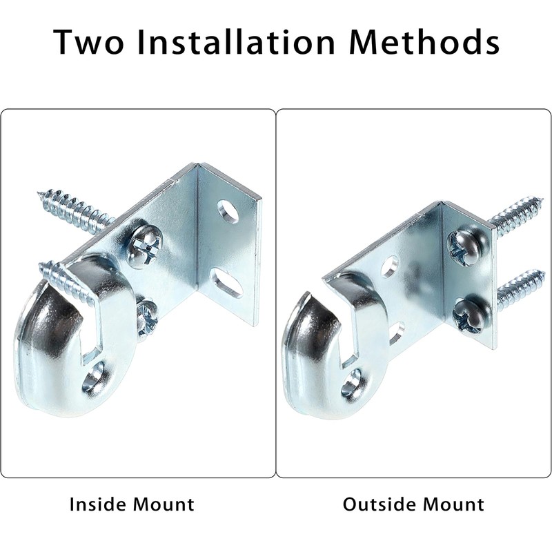 Sumnacon Metal Window Shade Brackets-4PCS Roller Shade Hardware Inside and