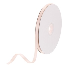 DMiotech 6mm Satin Ribbon 46m/150ft Thin Double Face Fabric Grosgrain Ribbon for Gift Wrapping Floral Hair Flower Bouquet, Apricot