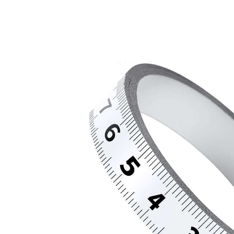Boxonly Tape Measure Self-Adhesive Carbon Steel, Workbench Ruler, (Left to