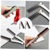 Baluue 2pcs Stainless Steel Folding Comb for Men Portable Wide