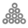 10PCS Black Coating Carbide Inserts Round CNC Turning Milling Inserts