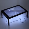 A4 Size Reading Magnifying Glass with LED Light and Stand