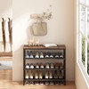 INGIORDAR Shoe Rack Organizer 5 Tier Metal Organizer Shelf with