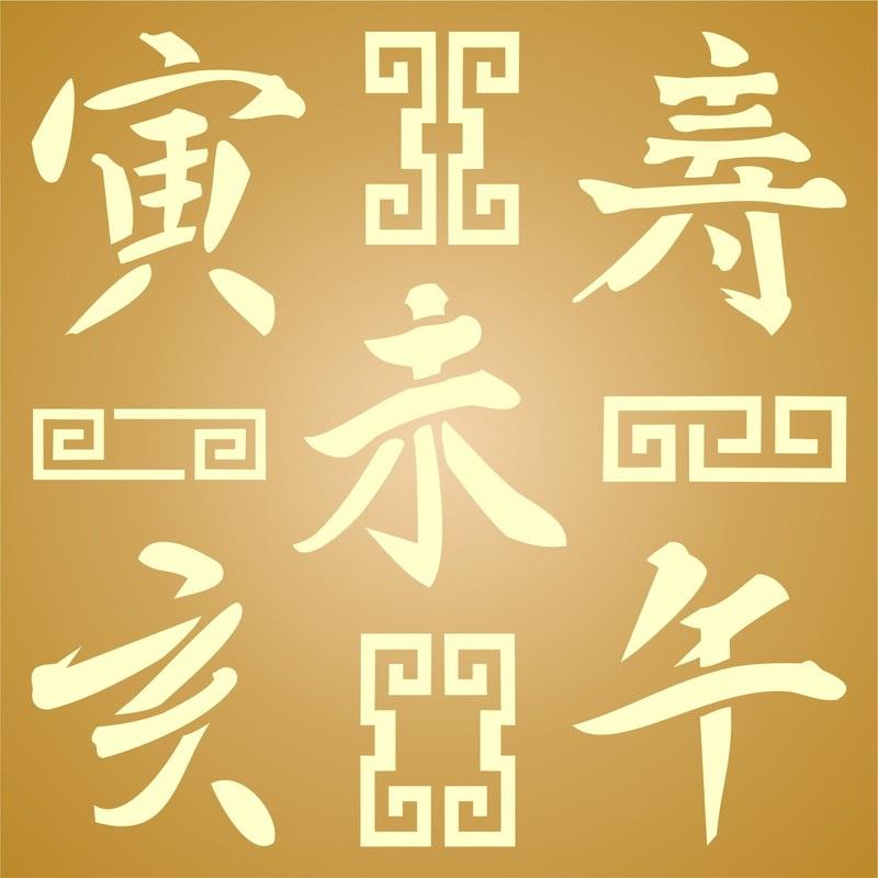 Chinese Stencil - 21.5 x 21.5 cm (L) - Reusable