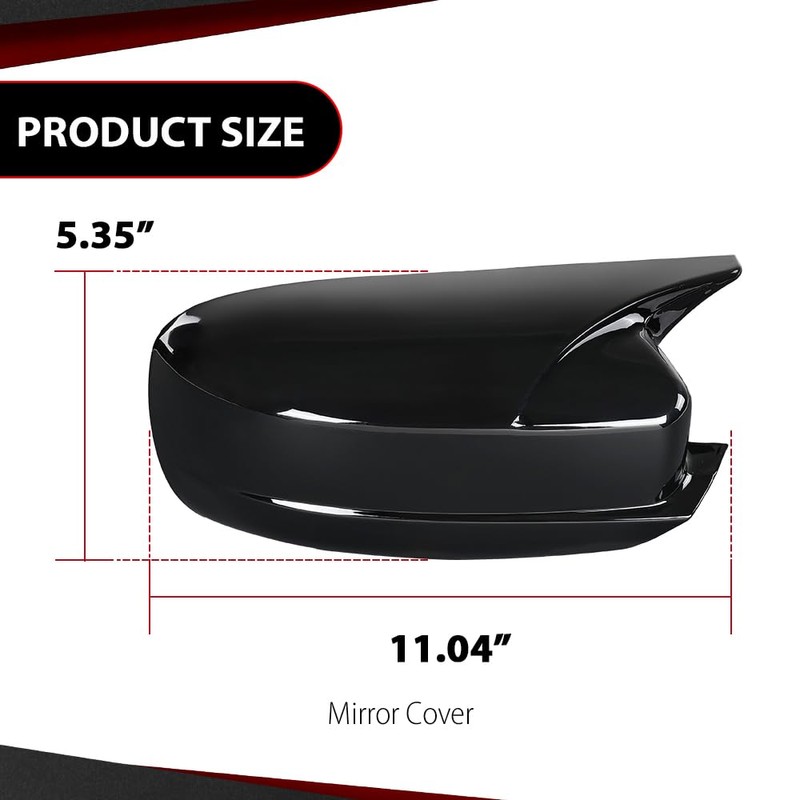 CROSSDESIGN Mirror Covers Shell Compatible with Dodge Charger SRT 2015-2023