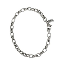 KJ Phiten Titanium Chain Bracelet, Long Instep, Length 8.3 inches (21 cm), Width 0.2 inches (5.3 mm), Compatible with Metal Allergies, Health Breath, Metal