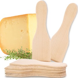 TIMELEOS Wooden Scraper Raclette Scraper Made of Domestic Beech, Raclette Shovels, Heat Resistant & Hygienic, No More Scratches (Raclette Pusher Beech)