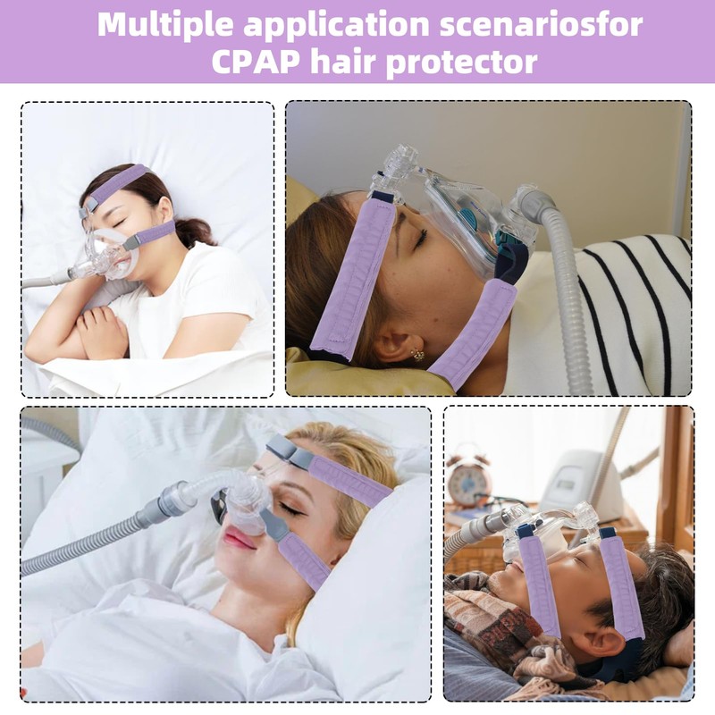 6 Packs Satin CPAP Strap Covers Soft, CPAP Mask Cushions,