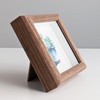 PLUSCHEN 4X4 Wooden Picture Frame with 3x3 Mat, 4x4 Sqaure