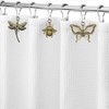12Pcs Dragonfly Butterfly Bee Shower Curtain Hooks，Rust Proof Stainless Steel