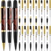 Colarr 12 Pack Woodturning Pen Kit Twist Ballpoint Pen Kit