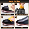 LEONTOOL 4 Pcs Sponge Applicators, Foam Shoe Polish Dauber, Shoe