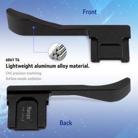 Haoge Thumb Gripp for RICOH GR IV GR4 GRIIIX GR3X HDF GRIII GR3 HDF Camera Accessories Black Hot Shoe Thumb Up THB-GR4LB