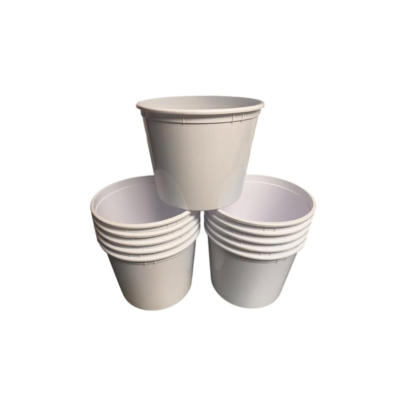 Talisman Offering, Donation Buckets, 12 Pack, Color White, 8 inches