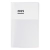 Kokuyo JCMD1W-25 2025 Monthly Weekly B6 Notebook, Slim White, Starts