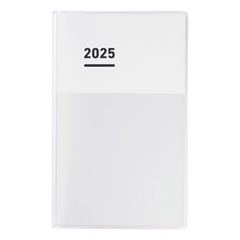 Kokuyo JCMD1W-25 2025 Monthly Weekly B6 Notebook, Slim White, Starts November 2024