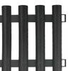 CHARMMA Lawn Edgings 17 pcs Anthracite 393.7" Polypropylene,Garden Borders &