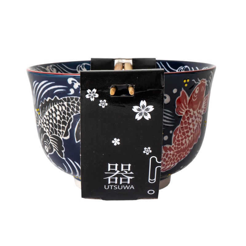 Urban Tokyo Ramen Udon Noodle Bowl with Chopsticks - 24