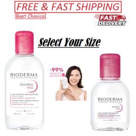 Bioderma - Sensibio - H2O Micellar Water - Makeup Remover Cleanser, Select Size. - 3.4 Fl Oz (Pack of 1)