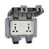 Waterproof Socket Charging Receptacle Power Outlet IP66 PC Electricity Accessory