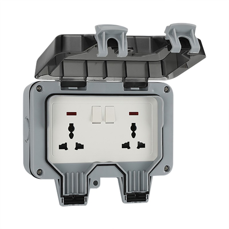 Waterproof Socket Charging Receptacle Power Outlet IP66 PC Electricity Accessory