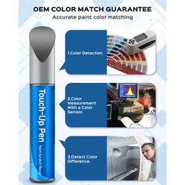 UJ Sterling Gray Metallic Touch Up Paint Kit Compatible with Ford Exact Match Car Scratch Repair Touch Up Paint Kit