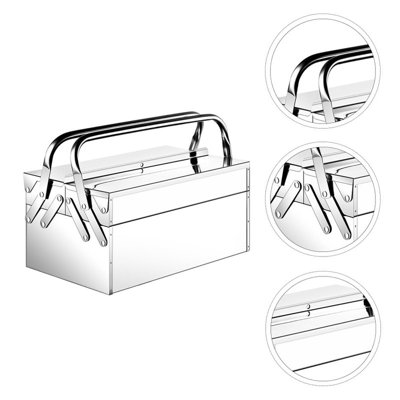 Box Stainless Steel Tool Box Tools Storage Suitcase Tools Suitcase