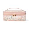 Francfranc Mesh Embroidery Vanity Pouch, Small, Pink
