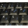 Korean Keyboard Labels Layout ON Transparent (Clear) Background with Black,