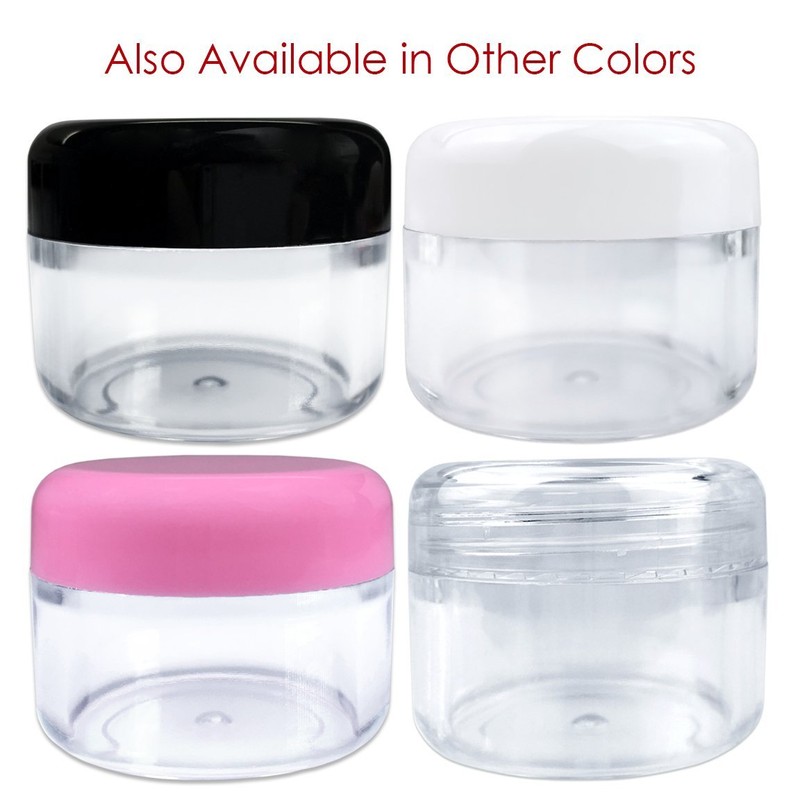 Beauticom 12 Pieces 30 Gram 30 ML Empty Clear Round