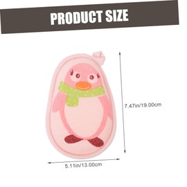 VICASKY 3Pcs Bath Scrubber Comfortable Bath Sponge Brushes for Daily Use Soft and Durable Bath Tools Penguin for Gentle Skin Care