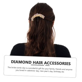 IWOWHERO Rhinestone Hair Side Comb for Women Elegant Hair Accessory for Brides Bridesmaids for Weddings Parties Proms Special Occasions