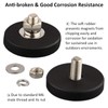 ULIBERMAGNET Neodymium Magnets, Scratch-Resistant with Rubber Coating and M6 Male