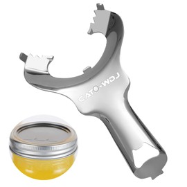 CATO-WDJ Mason Jar Opener with No Lid Dents or Damage,Multi-Purpose for Bottle Opener and Various Lids Canning Jar Opener,Easy Twist Manual Handheld Top Remover(1 Pack)