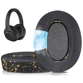 SOULWIT Cooling Gel Ear Pads for Sony WH-XB900N/WH-CH710N(WHCH710N WHCH710 CH710)/WH-CH720N(WHCH720 CH720)/WH-RF400(WHRF400)/MDR-RF895RK, Ear Pads Cushions with Noise Isolation Foam - Black Gold
