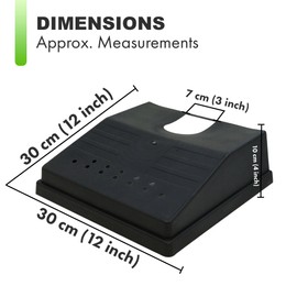 Navoys Pack of 4 Outdoor Drain Covers - Cut to Fit Drain Guard, Durable Plastic, Stop Leaves and Blockages
