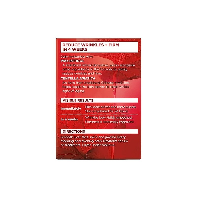 L'Oreal Paris Revitalift Face and Neck Anti-Wrinkle and Firming Moisturizer