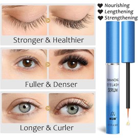 SUSIKEKI- "Suero para pestañas para el crecimiento de pestañas y cejas, 4 ml Suero potenciador del crecimiento rápido de pestañas, Lash & Brow Enha