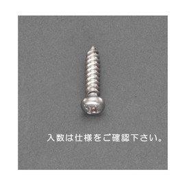 0.08 x 0.2 inch (2 x 6 mm) Pot Head Tapping Screws (Stainless Steel, 40 Pieces) EA949AL-103